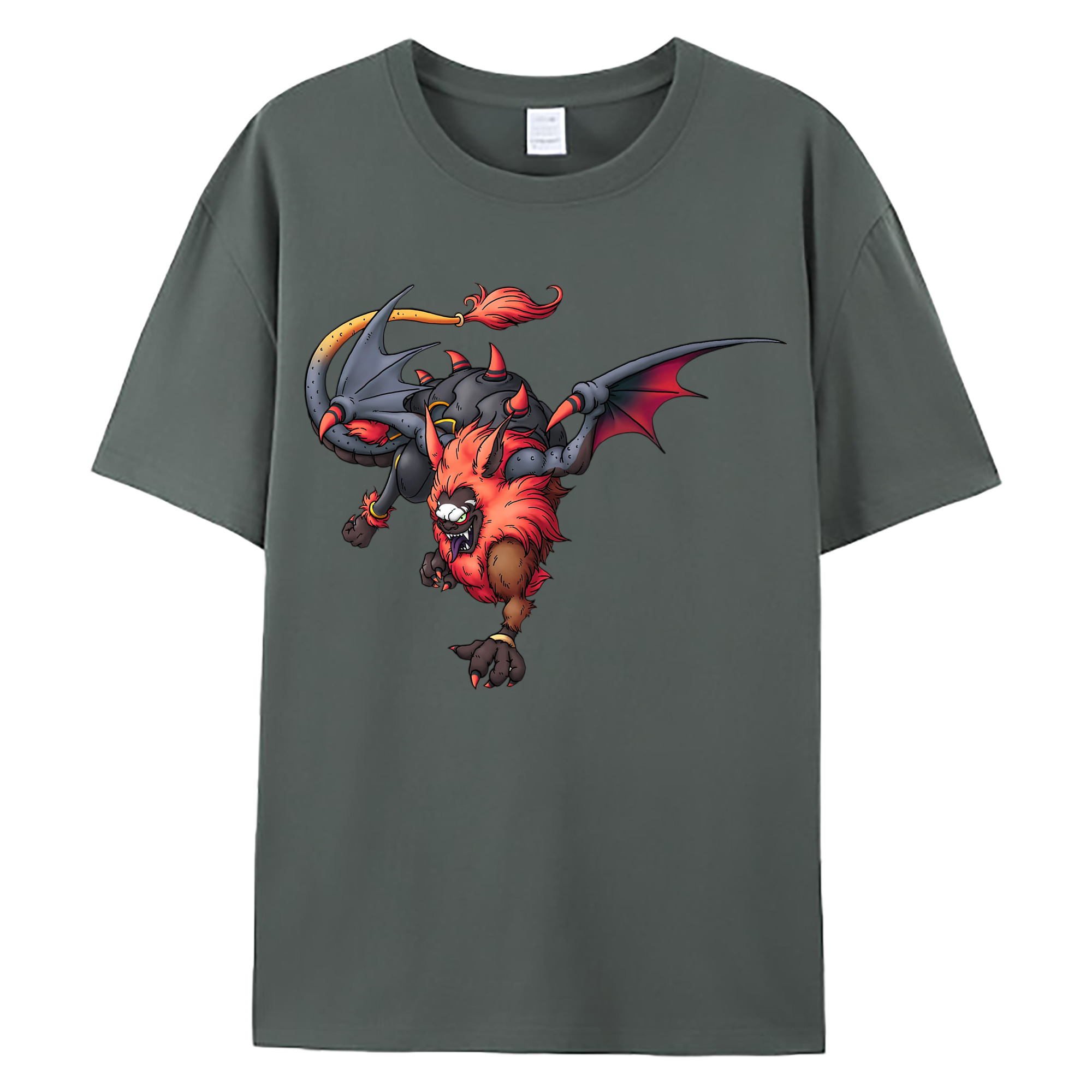 （画像用） ドラゴンクエスト Doragon Kuesuto Dragon Quest 綿100％ メンズ半袖Tシャツ｜肌触りやわらか＆通気性